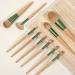 LILUAS Natural Makeup Brushes Wooden Makeup Brushes Brush Set Make up with Organizer Foundation Brush Concealer Brush Premium Synthetic Bristles Brochas Para Maquillaje 10 Piece Set