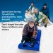 Snow Carpet Sled with Handles | Lightweight Roll Up Slider for Speedy Snow Sledding | Durable Sled for Kids and Adults | Ideal for Snow, Grass, and Sand - Buy Online on GoSupps.com