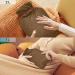 Brown Hot Water Bottle with Cover - Pain Relief & Bed Warmer for Cramps - 2L International Shipping - Buy Online on GoSupps.com