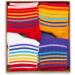 RAFRAY Rainbow Striped Sports Socks - Colorful Cotton Sneaker Socks Gift Box (4 Pairs Size 36-40) - Shop Internationally! - Buy Online on GoSupps.com