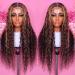 Giannay Highlight Lace Front Wig 24 - Deep Curly Wave Synthetic Wig for Black Women with Natural Hairline - Buy Online on GoSupps.com