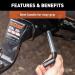 CURT 21510 Trailer Hitch Pin & Clip - 5/8 Diameter - Fits 2 Receiver - Vinyl-Coated Grip - Clear Zinc - Buy Online on GoSupps.com
