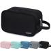 Narwey Travel Toiletry Bag for Men and Women Traveling Dopp Kit Shaving Bag for Toiletries Accessories (Black) A-Black