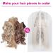 REECHO Hair Extensions Storage Set - Dust Garment Bags with Hanger and Clips | Up to 15 PCS Storage Space for Wigs and Hairpieces - Buy Online on GoSupps.com