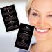Teeth Whitening Aftercare Cards 50 Pack 2x3.5 inch | Kit Supplies - Black Neon Pink Design - Buy Online on GoSupps.com