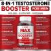 8in1 Testosterone Booster Gummies for Men - Tongkat Ali Fenugreek Ashwagandha Magnesium | Improve Libido & Hormonal Balance | Non-GMO Made in the USA Black Cherry Flavor 120 Count - Buy Online on GoSupps.com