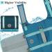 Vivaglory Ripstop Dog Life Jacket - Improved Buoyancy & Visibility for Small/Medium Dogs (43-53cm Chest) - Turquoise Boat Safety Vest - Buy Online on GoSupps.com