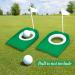 Eaezerav 2 Pack Golf Putting Cup with Flag - Indoor Outdoor Golf Hole Training Aids - Perfect for Kids, Men, Women - Home, Office, Garage, Yard - 2 Pcs Green Cup with White Flag - Buy Online on GoSupps.com
