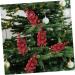 DECHOUS 10pcs branch christmas tree artificial flowers christmas berries Accessories artificial berries stems artificial fruit artificial xmas berry stem Christmas berry branch Red 19X5X5CM - Buy Online on GoSupps.com