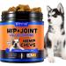 RSGRT Hip and Joint Supplements Chews for Dogs 150PCS Hip & Joint Care Tablets with Glucosamine Chondroitin Green-Lipped Mussels and Vitamins for Dog Joint Care (Duck Flavor) dog joint chews 150PCS