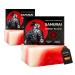 Meduna MEDUNA Samurai Cherry Blood Exfoliating Soap for Men Natural Cosmetic Natural Soap 100g No Chemical Additives Vegan Cruelty Free 2 Pack