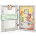 Kiyari picture frame white A3 children's drawings fillable children art frame safety acrylic glass front opening 50-150 drawings