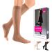mediven sheer & soft for Women 20-30 mmHg Calf High Open Toe Compression Stockings Natural V-Standard
