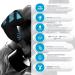 Premium Elbow Support Sleeve for Men & Women - Joint Pain Relief for Golfers & Tennis Elbow - Breathable Compression Brace (Blue/Black, M) 9.8-11.2 - Buy Online on GoSupps.com