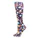 Celeste Stein Therapeutic Compression Socks Bedazzled Black 15-20 mmHg Moderate