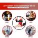 RIMSports Foot & Calf Stretcher Strap - Plantar Fasciitis Relief | Achilles Tendonitis Aid | Hamstring & Leg Stretching Straps for Dancers and Yoga - Red - Buy Online on GoSupps.com