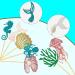 60 PCS Cupcake Toppers Party Cake Decoration Supplies (Mermaid) - Buy Online on GoSupps.com