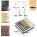 MBSomnus 150pcs U-Shaped Hair Pins Set for Women & Girls - Brown Hair Bobby Pins for Buns - Metal Hair Clips Hairdressing Salon Accessories - Black Gold Brown 7cm - Buy Online on GoSupps.com