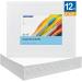 FIXSMITH Painting Canvas Panels 8x10 Inch Super Value 12 Pack - 100% Cotton Primed Acid Free Artist Canvas Boards for Professionals, Hobby Painters, Students & Kids - Buy Online on GoSupps.com