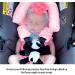 NICEYEA Baby Carseat Headrest and Strap Covers - Soft Neck Support Pillow for Newborns - Pink - Buy Online on GoSupps.com