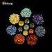 Chakra Crystals Set - Healing Stones for Beginners - Engraved Chakra Symbol - Witchcraft Supplies and Meditation Accessories - Buy Online on GoSupps.com