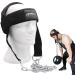 NetroxSports - Neck trainer to strengthen the neck and neck area- Neck harness with adjustable head harness & 80 cm steel chain- for bodybuilding strength sports boxing weightlifting & martial arts