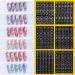 12 Sheets Airbrush Nail Stickers | Butterfly Flower Moon Star Heart Cross French Nail Decals | DIY Nail Art Decorations - Buy Online on GoSupps.com