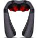 Back Massager, Shiatsu Back Neck Massager with Heat, Electric Shoulder Massager, Kneading Massage Pillow for Neck, Back, Shoulder, Muscle Pain Relief, Get Well Soon Presents - Christmas Gifts Gray