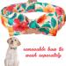 Buy Unique Style Paws Colorful Flower Dog Collar Adjustable & Comfortable Cotton Fly Collar for Boys & Girls (Size S 25.4 40.6 cm) - Buy Online on GoSupps.com