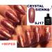 Bluesky Crystal Sienna SJ17 Bronze Rose Gold Fine Glitter Nail Gel Polish UV LED Soak Off - Buy Online on GoSupps.com