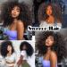 Sweece Long Curly Afro Wig with Bangs for Black Women - 18 Inch Black Kinky Curly Hair Synthetic Wig - Buy Online on GoSupps.com