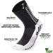 LUX Anti-Slip Soccer Socks - Non-Slip Sports Grip Pads - Black - Buy Online on GoSupps.com