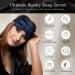 SILKSLEEK 22 Momme Pure Mulberry Silk Eye Mask for Sleeping in Navy Blue - Super Soft & Comfortable Sleep Mask with 100% Pure Silk Filling - Travel Essentials - Gift Box Included - Buy Online on GoSupps.com