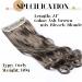 S-noilite Fashion Clip in Hair Extensions Half Full Head 24 Inch Ash Brown Mix Bleach Blonde Curly Wavy Hairpiece - Buy Online on GoSupps.com