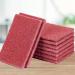 YOXIER Durable Cleaning Rag Quick-Drying Cloth Scouring Pad Heavy-Duty Scratch-Free Long-Lasting Reusable Household Scrub Pads for Dishes Kitchen Red 10 pcs 10 pcs Red - Buy Online on GoSupps.com