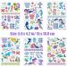 Under The Sea Mermaid Temporary Tattoos for Kids - Glitter Mermaid Birthday Party Supplies - Sea Creatures Party Favors for Girls - Ocean Animal Fake Tattoos - Buy Online on GoSupps.com