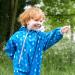 LittleLife Kids Waterproof All-In-One Rain Suit 18-24 Months - Blue Raindrops | For Walking & Baby Carrier Use - Buy Online on GoSupps.com