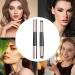Silicone Lip Applicator Silicone Lip Gloss Eyeshadow Applicator | Portable Makeup Accessories Lip Oil Brush with Lid Soft Double Head Lipstick Brushes for Daily and Travel Black - Buy Online on GoSupps.com