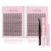 Oreola false eyelash extension set 456 pieces of single eyelashes for making yourself with adhesive seal and tweezers adhesive remover C Curl 20d Wispy Natural Look (8 15mm) SK-007C-8-15