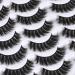 Shop 8D Fluffy False Eyelashes - Wispy Faux Mink Cat Eye Lashes | 14 Pairs Lightweight Fake Lashes for Stunning Look - Buy Online on GoSupps.com