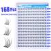 Natural Cluster Lashes Kit 168 Pcs Wispy Lash Extensions CC Curl 9-11MM Mixed Lengths Eyelash Extension Individual Kit with Lashes Bond and Seal and Tweezers DIY at Home by Mavphnee Natural - Kit - Buy Online on GoSupps.com