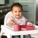 Tiny Twinkle Training Cup 2 Pack - Silicone Cups for Baby Led Weaning - Soft Open Cup for Independent Drinking (Pink Burgundy) - Buy Online on GoSupps.com