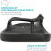 LightFeet Arch Support Flip Flops | Unisex Podiatrist-Designed Orthotic Sandals | Plantar Fasciitis Relief | Recycled Materials | 8 Women/7 Men | Black - Buy Online on GoSupps.com