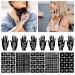 Henna Tattoo Stencil Kit with 270+ Reusable Stencils for Face & Body Paint - 24 Sheets, Indian Glitter Airbrush Temporary Tattoos - Buy Online on GoSupps.com