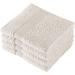4-Piece Ivory Lace Cream Washcloth Set - Quick-Dry & Highly Absorbent Flannel Face Cloths - Buy Online on GoSupps.com