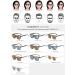 Buy Lanomi Blue Light Filter Reading Glasses - Stylish Sun Protection for Men & Women - Rectangular Gray Lens with Black Transparent Frame - 2.0x Visual Aid - International Shipping Available - Buy Online on GoSupps.com