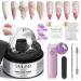 SAVILAND 15g Solid Sculpture Builder Gel for Nails: Clear Non-Stick 3d Hand Gel for Nails with Mini Nail Lamp Nails FIles Nail Clips Cuticle Pusher Set Soak Off UV 3D Nail Gel