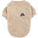 Zweitea Fleece Dog Sweater for Small Dogs | Warm Soft Winter Jacket for Chihuahua & Cats | Brown | Pet Clothing (1 Pack) - Buy Online on GoSupps.com