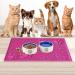 KongJies Waterproof Non-Slip Feeding Mat for Dogs & Cats - Pink | Best Pet Feeding Solutions - Buy Online on GoSupps.com