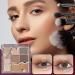 Natural Eyeshadow Palettes | 7 Colors Blendable Bright Makeup Palette - Professional Vibrant Colors Shades Cosmetics Compact Waterproof Glitter Makeup Palette for Blendable Bright Makeup Rowces Raw Coconut Latte No. 16 - Buy Online on GoSupps.com
